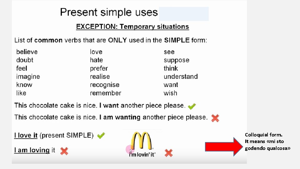 Colloquial form. It means «mi sto godendo qualcosa» 