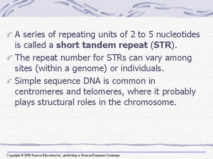 A series of repeating units of 2 to 5 nucleotides is called a short