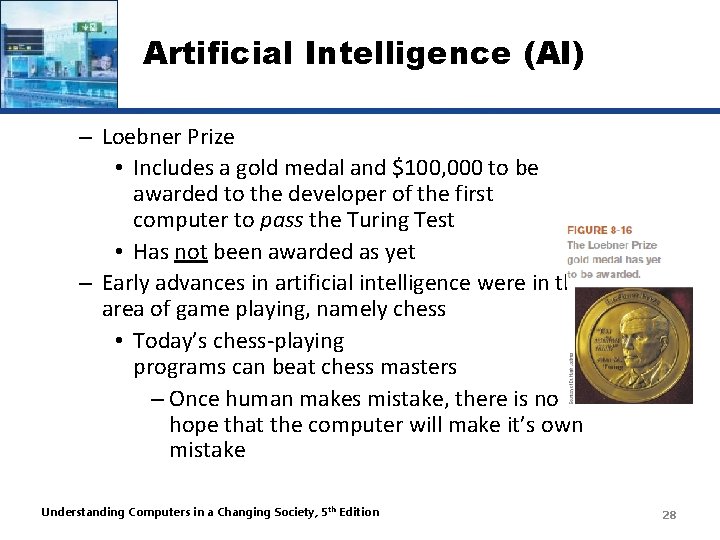 Artificial Intelligence (AI) – Loebner Prize • Includes a gold medal and $100, 000