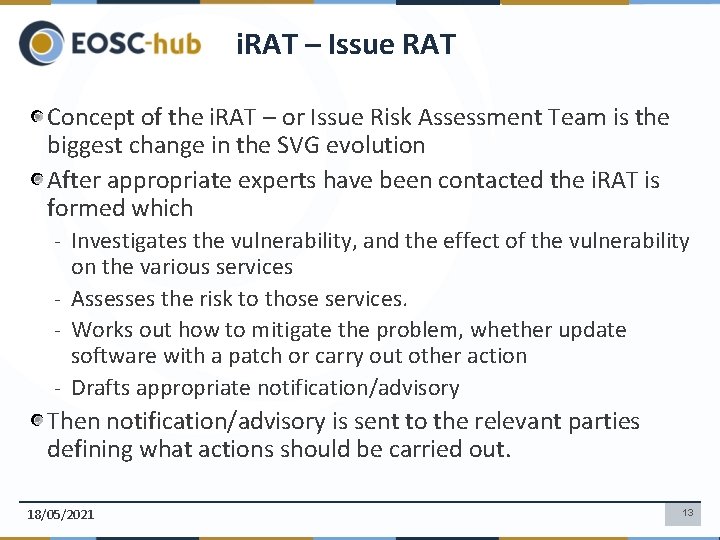 i. RAT – Issue RAT Concept of the i. RAT – or Issue Risk
