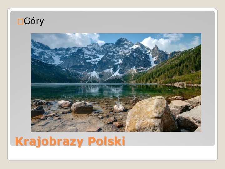 �Góry Krajobrazy Polski 