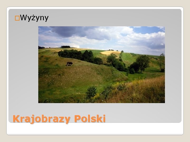 �Wyżyny Krajobrazy Polski 