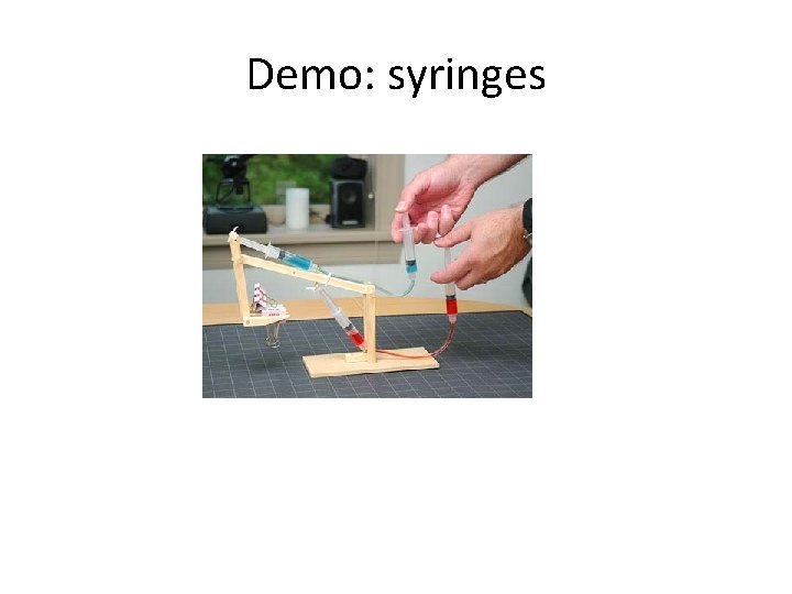 Demo: syringes 