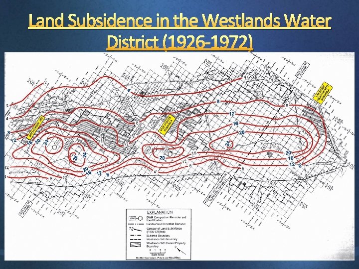 Land Subsidence in the Westlands Water District (1926 -1972) 