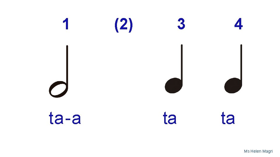 1 ta-a (2) 3 ta 4 ta Ms Helen Magri 