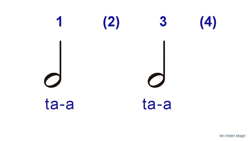 1 ta-a (2) 3 (4) ta-a Ms Helen Magri 