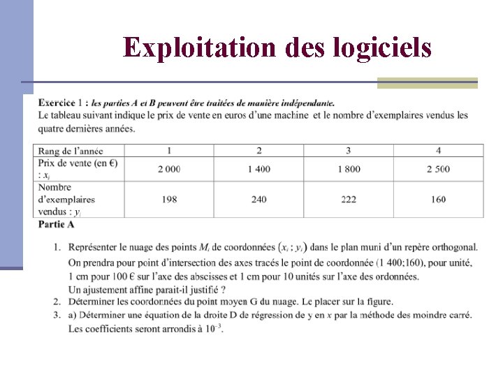 Exploitation des logiciels 