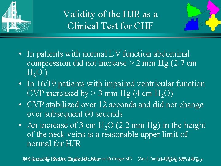 Validity of the HJR as a Clinical Test for CHF • In patients with
