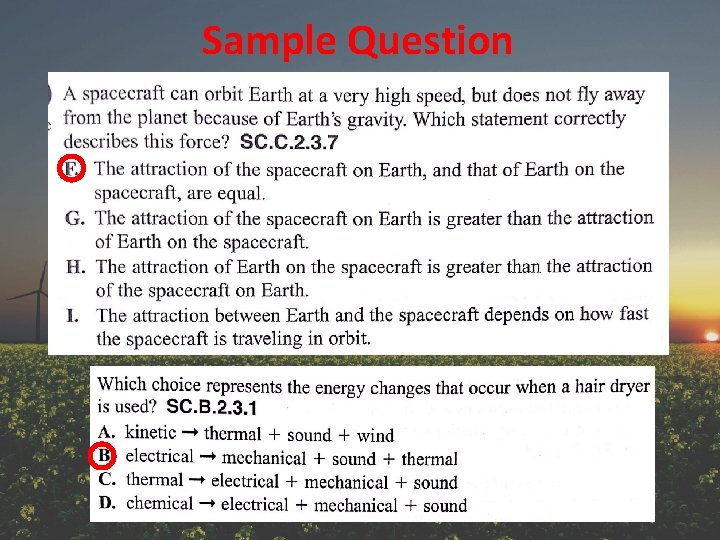 Sample Question 