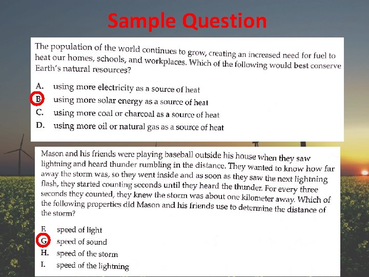 Sample Question 