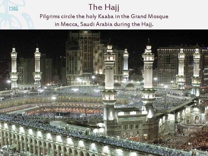 Hajj The Hajj Pilgrims circle the holy Kaaba in the Grand Mosque in Mecca,