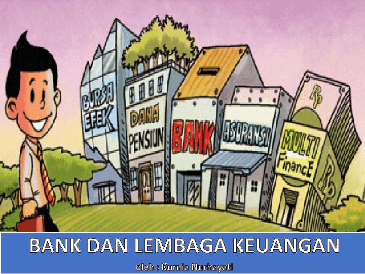 BANK DAN LEMBAGA KEUANGAN oleh : Kurnia Nurhayati 