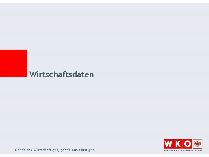 Wirtschaftsdaten 