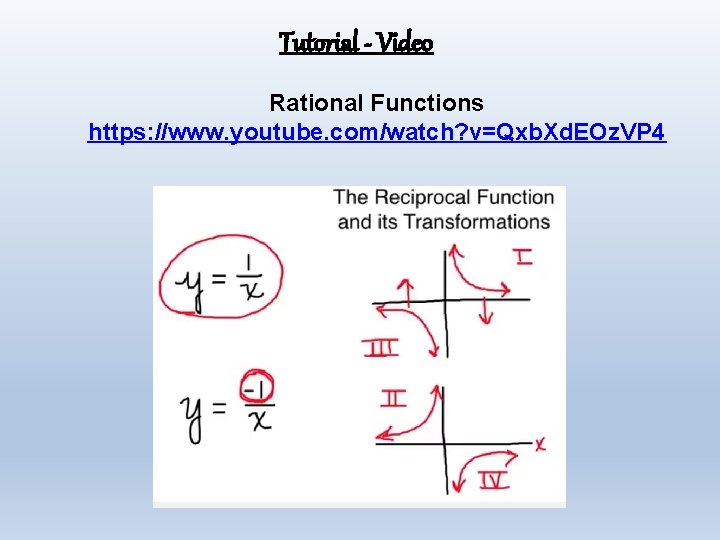 Tutorial - Video Rational Functions https: //www. youtube. com/watch? v=Qxb. Xd. EOz. VP 4