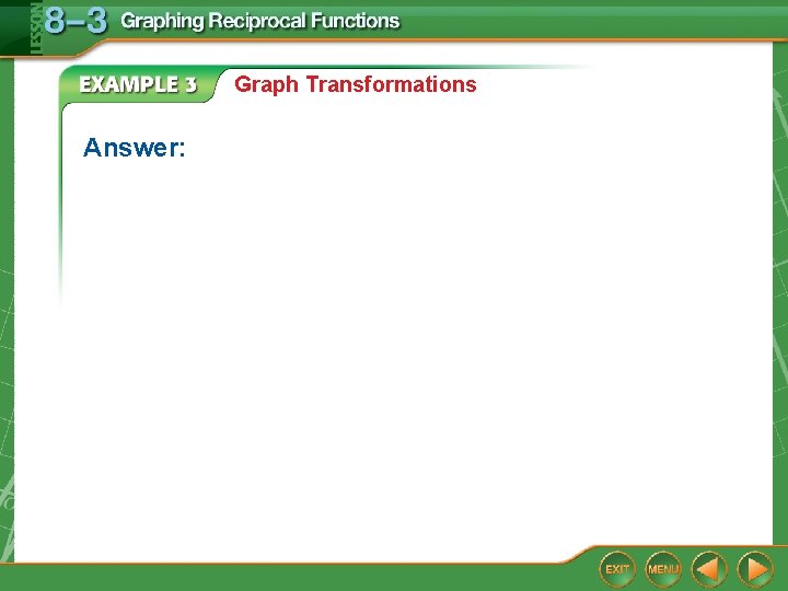 Graph Transformations Answer: 