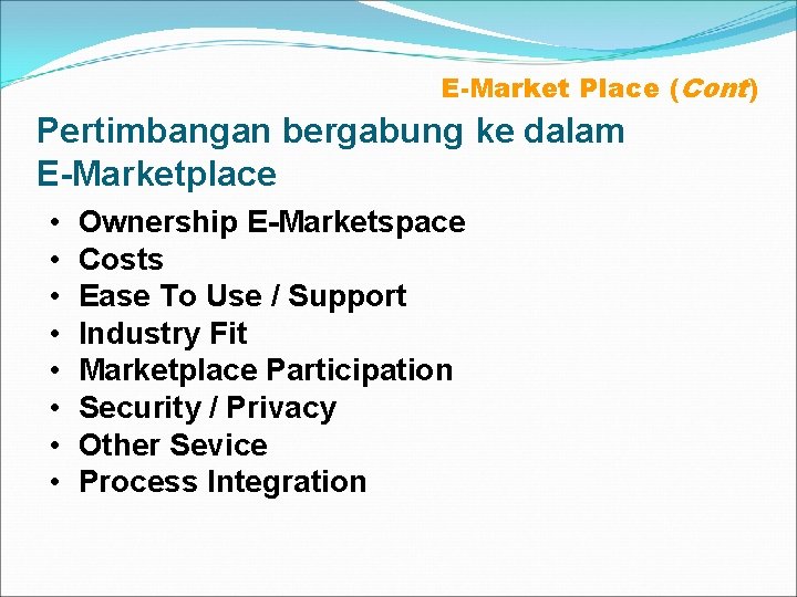 difference between e-marketplace and marketspace