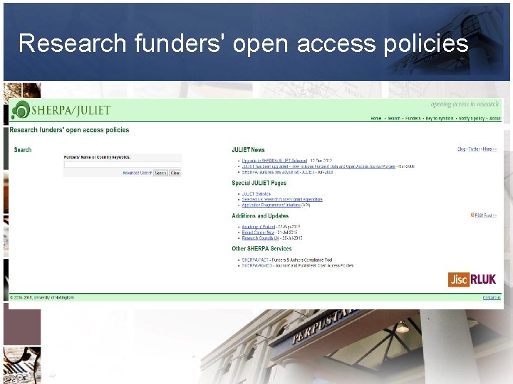 Research funders' open access policies 