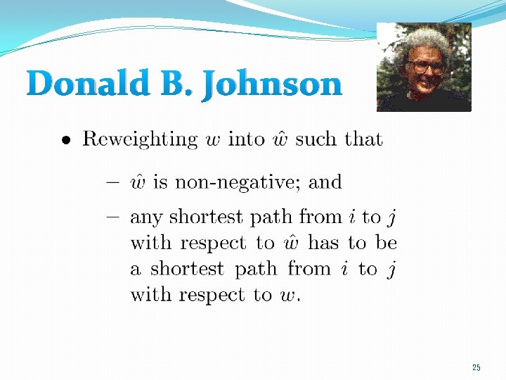 Donald B. Johnson 25 Donald B. Johnson 25