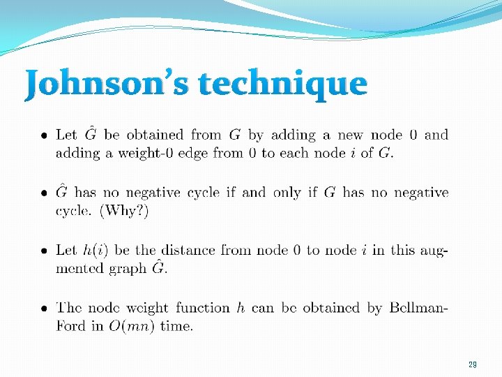 Johnson’s technique 29 