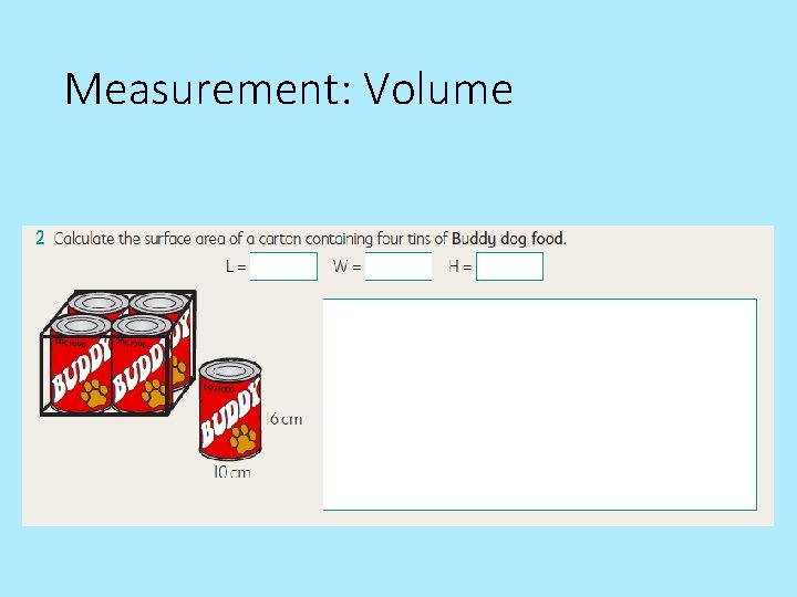 Measurement: Volume 