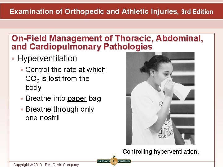 Examination of Orthopedic and Athletic Injuries, 3 rd Edition On-Field Management of Thoracic, Abdominal,