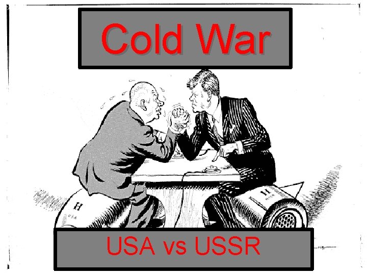 Cold War USA vs USSR 