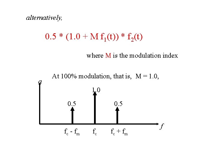 alternatively, 0. 5 * (1. 0 + M f 1(t)) * f 2(t) where