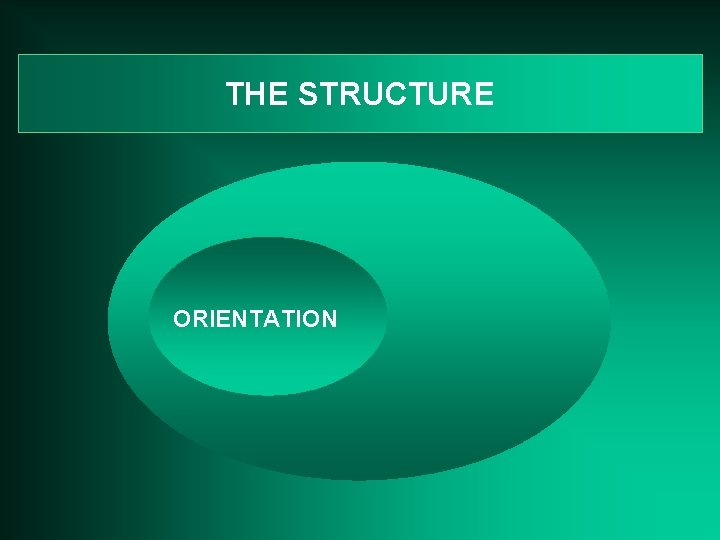 THE STRUCTURE ORIENTATION 