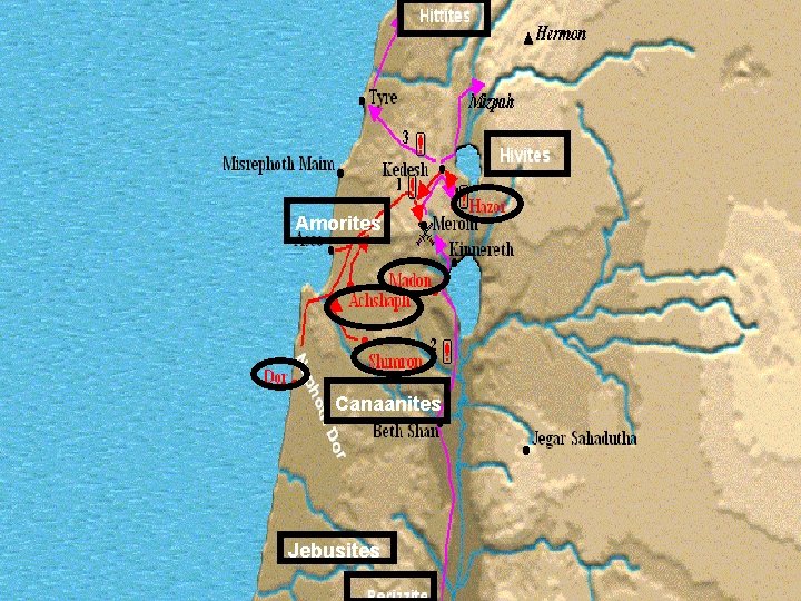 Amorites Canaanites Jebusites 