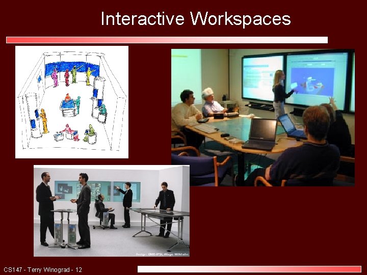 Interactive Workspaces CS 147 - Terry Winograd - 12 Interactive Workspaces CS 147 - Terry Winograd - 12