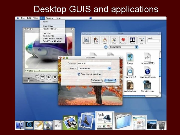 Desktop GUIS and applications Desktop GUIS and applications