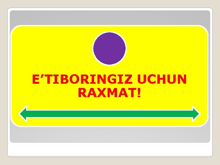 E’TIBORINGIZ UCHUN RAXMAT! 