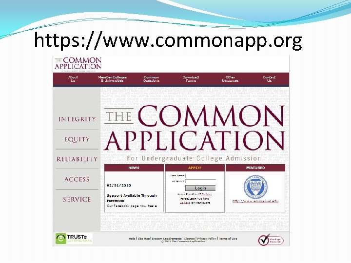 https: //www. commonapp. org 