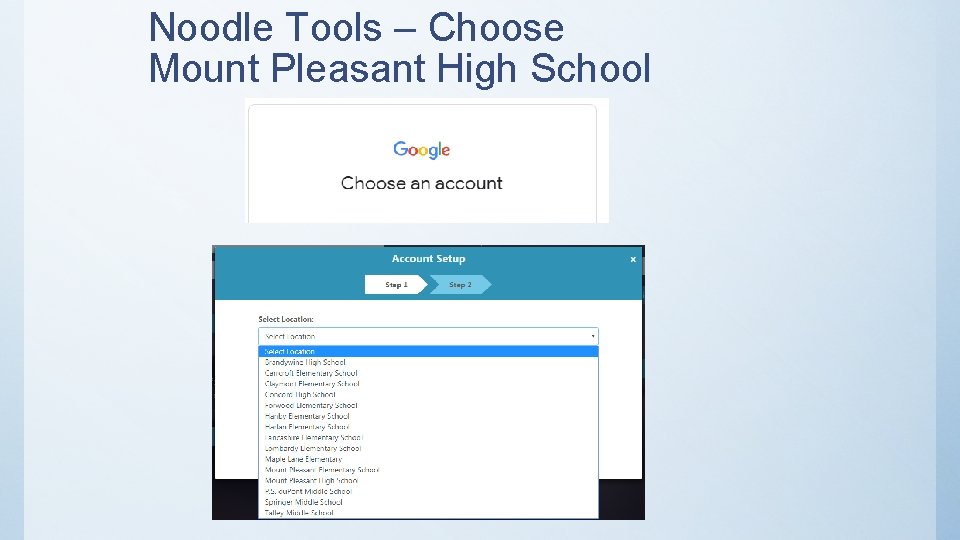 Noodle Tools – Choose Mount Pleasant High School 