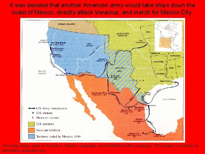 It was decided that another American army would take ships down the coast of