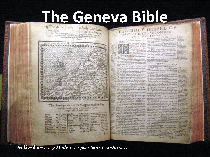 The Geneva Bible Wikipedia – Early Modern English Bible translations 