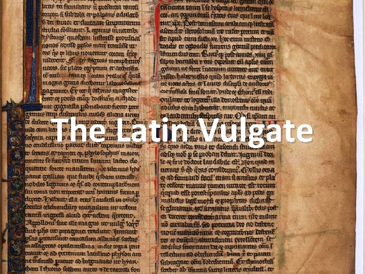 The Latin Vulgate 