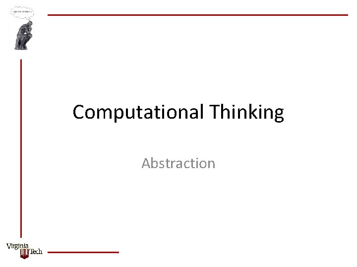 Computational Thinking Abstraction 