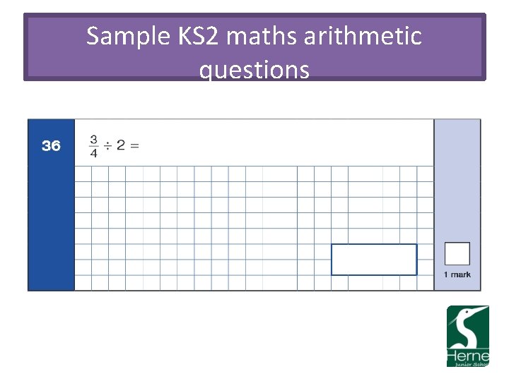 Sample KS 2 maths arithmetic questions 