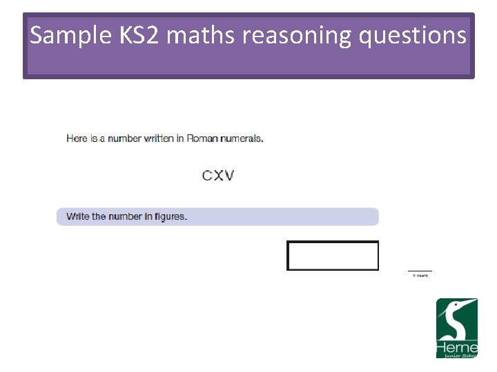 Sample KS 2 maths reasoning questions 