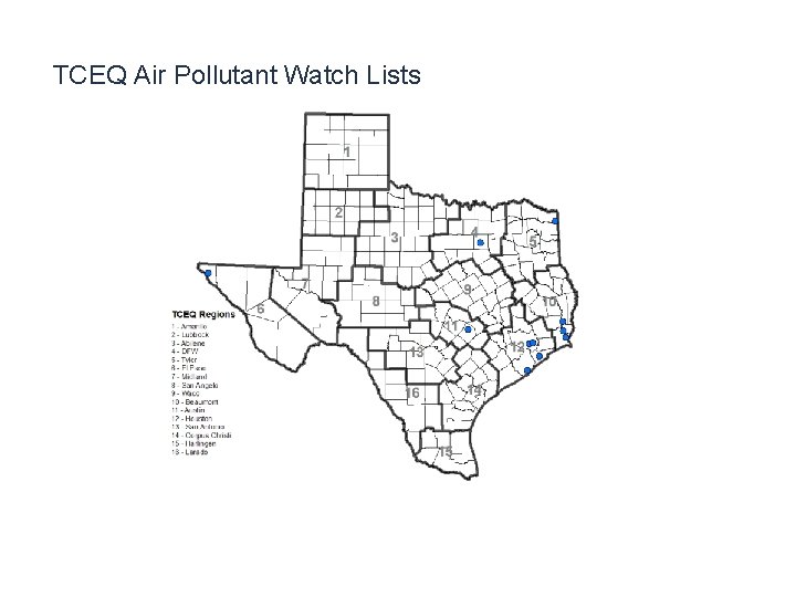 TCEQ Air Pollutant Watch Lists 