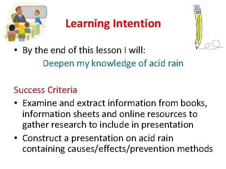 Learning Intention Questions Acids Alkalis and Solutions Lesson 7 Starter Questions