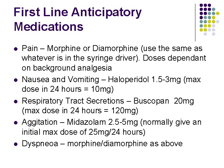 First Line Medication Pain Management in Palliative Care Dr Tasha Nishiyama