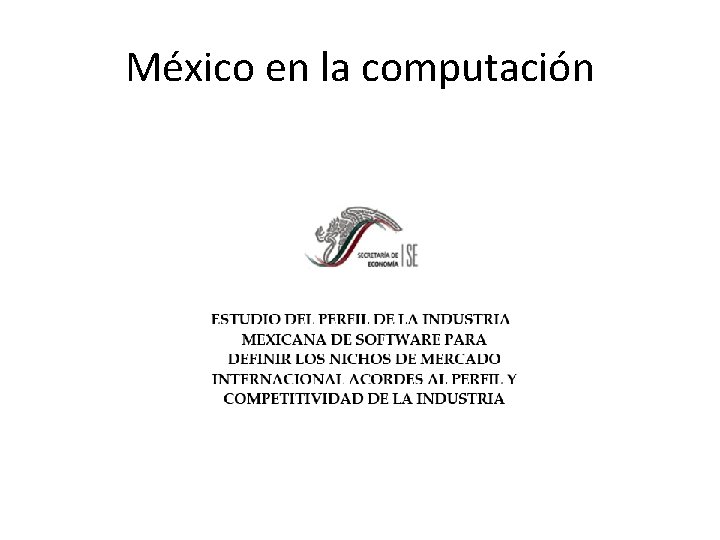 México en la computación 