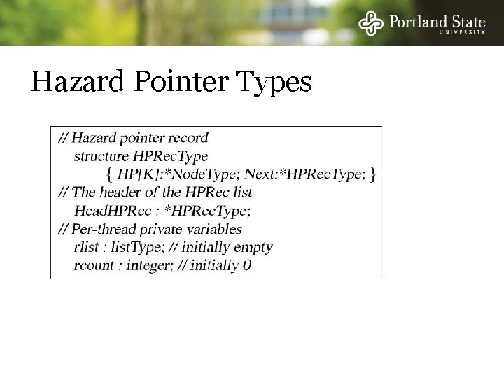 Hazard Pointer Types 