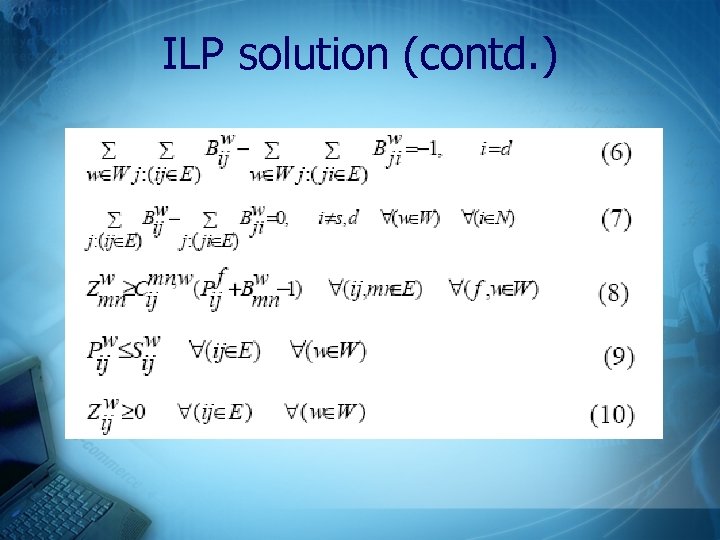 ILP solution (contd. ) 