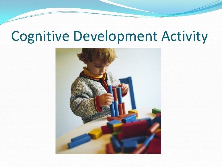 Cognitive Development Activity Cognitive Development Activity