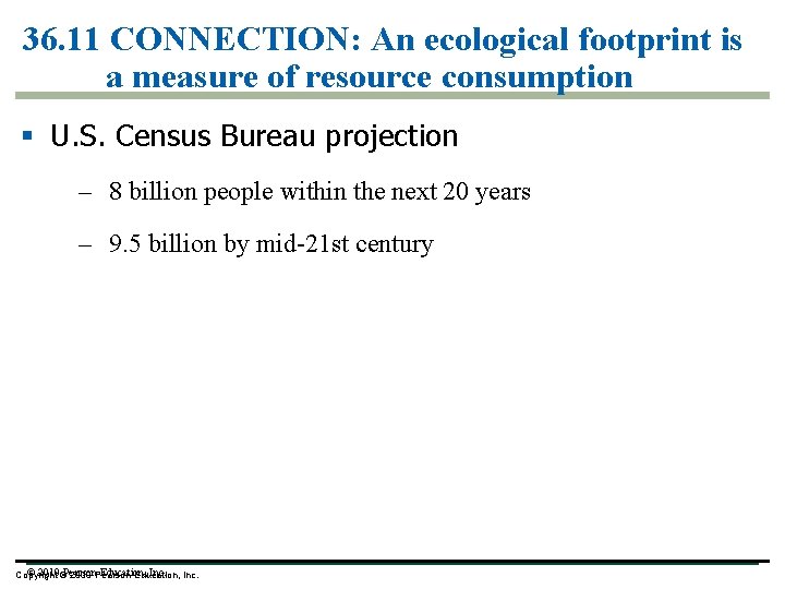 36. 11 CONNECTION: An ecological footprint is a measure of resource consumption § U.