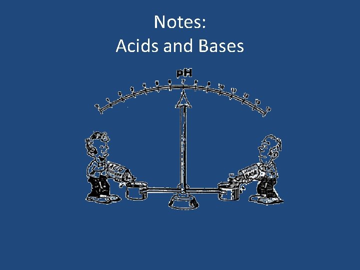 Notes: Acids and Bases 