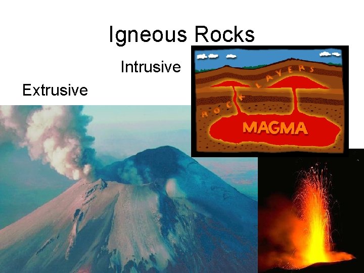 Igneous Rocks Intrusive Extrusive 